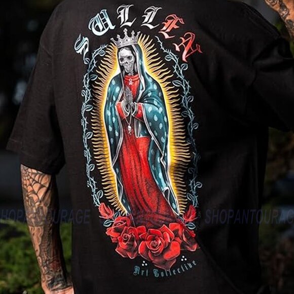 Sullen Art Collective Madre Virgen Standard SCM7053 Short Sleeve Men`s T-shirt - Picture 4 of 8